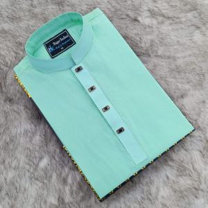 আদি ধুতি কাপড়ের পাঞ্জাবি (হালকা লেমন কালার)